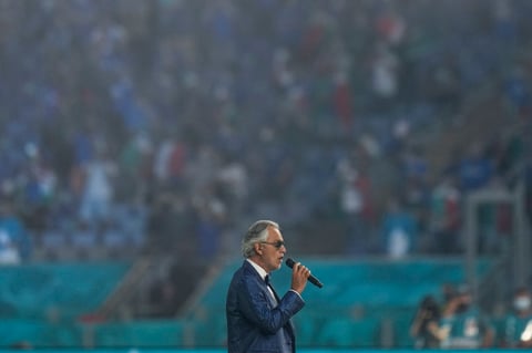 Andrea Bocelli fue el artista invitado 