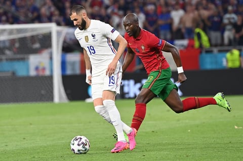 Cristiano Ronaldo y Karim Benzema anotan los goles del empate entre Portugal y Francia en la Eurocopa