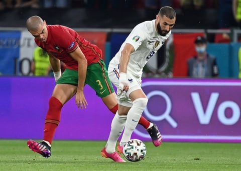 Cristiano Ronaldo y Karim Benzema anotan los goles del empate entre Portugal y Francia en la Eurocopa