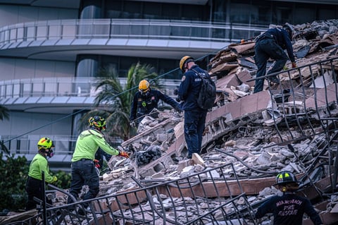 Respuesta faltan a más de 36 horas del derrumbe del edificio en Miami-Dade