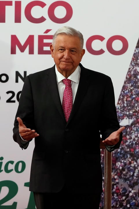 López Obrador presenta informe a tres años de su victoria electoral