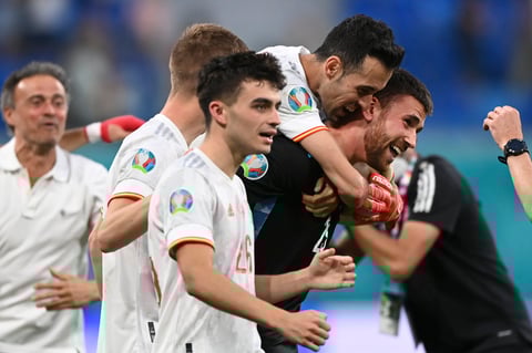 La selección española disputara la quinta semifinal de la Eurocopa de su historia