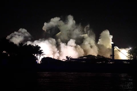 El edificio parcialmente derrumbado en Miami-Dade fue demolido por completo
