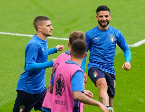 El color previo al partido entre Italia y España de la Euro 2020