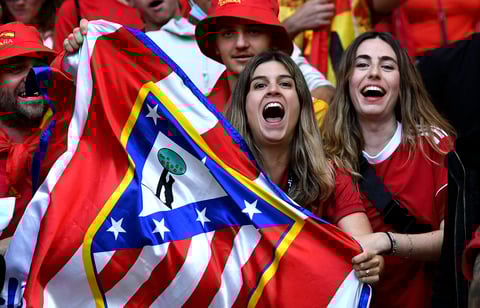 El color previo al partido entre Italia y España de la Euro 2020