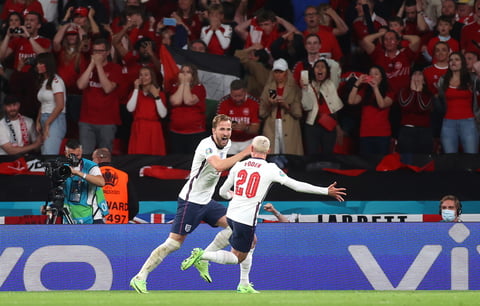 Inglaterra es finalista de la Euro 2020 tras vencer a Dinamarca