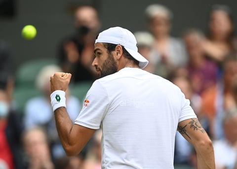 Wimbledon Championships 2021

Wimbledon (United Kingdom), 11/07/2021.- Matteo Berrettini of Italy reacts during the men's final against Novak Djokovic of Serbia at the Wimbledon Championships, Wimbledon, Britain 11 July 2021. (Tenis, Italia, Reino Unido) EFE/EPA/NEIL HALL EDITORIAL USE ONLY
DEP Tenis WIMBLEDON BRITAIN TENNIS GRAND SLAM 2021 United Kingdom