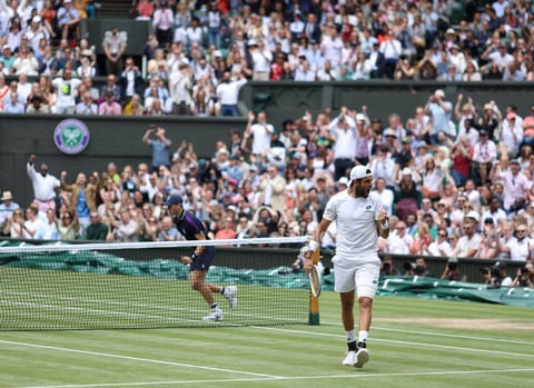 Wimbledon Championships 2021

Wimbledon (United Kingdom), 11/07/2021.- Matteo Berrettini of Italy reacts during the men's final against Novak Djokovic of Serbia at the Wimbledon Championships, Wimbledon, Britain 11 July 2021. (Tenis, Italia, Reino Unido) EFE/EPA/STEVE PASTON / POOL
DEP Tenis WIMBLEDON BRITAIN TENNIS GRAND SLAM 2021 United Kingdom