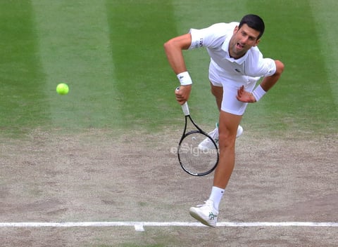 Wimbledon Championships 2021

Wimbledon (United Kingdom), 11/07/2021.- Novak Djokovic of Serbia in action against Matteo Berrettini of Italy during the men's final at the Wimbledon Championships, Wimbledon, Britain 11 July 2021. (Tenis, Italia, Reino Unido) EFE/EPA/VICKIE FLORES EDITORIAL USE ONLY
DEP Tenis WIMBLEDON BRITAIN TENNIS GRAND SLAM 2021 United Kingdom