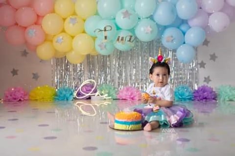 12072021 La pequeña Luz Aurora Soto Ramírez festejando su primer año de vida. Es hija de José Soto y Saraí Ramírez.