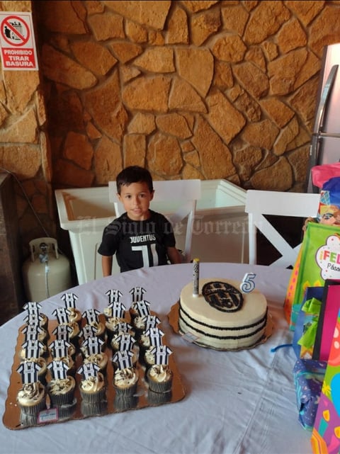 18072021 Oswaldo Guadalupe Estrada Arguijo festejando sus 5 años el pasado 8 de julio.