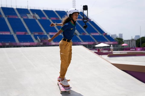 Destacan adolescentes en podio de skateboarding de Tokio 2020