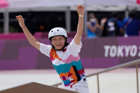 Destacan adolescentes en podio de skateboarding de Tokio 2020