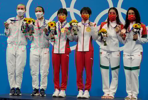 Gabriela Agúndez y Alejandra Orozco ganan bronce en plataforma sincronizada de Tokio 2020