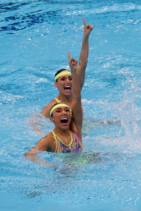 Nuria Diosdado y Joana Jiménez firmaron una puntación de 86.6190 con su ejercicio técnico