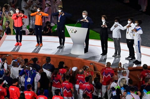Juegos Olímpicos de Tokio 2020 dan paso a ceremonia de clausura