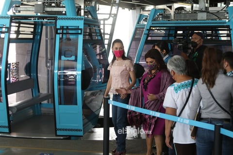 EUM20210808SOC08.JPG
CIUDAD DE MÉXICO, City/CDMXY/Cablebús.- Inicia operaciones la segunda línea del Cablebús este domingo 8 de agosto de 2021. Va de Santa Marta Acatitla a Constitución de 1917 en Iztapalapa. Claudia Sheinbaum jefa de gobierno de la CDMX inauguró esta obra. Foto: Agencia EL UNIVERSAL/Carlo Mejía/RDB.
