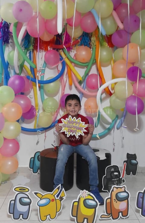 15082021 Hoy 15 de agosto en el festejo de Santiago Salazar Estrada por sus 8 años. ¡Felicidades!