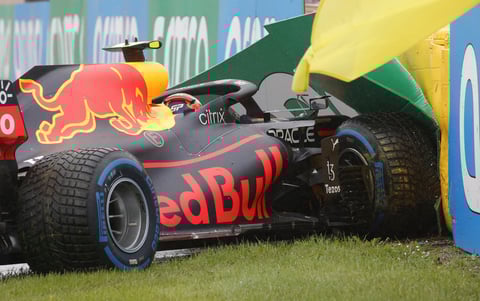 'Checo' Pérez se accidenta antes del Gran Premio de Bélgica y queda fuera de la competencia