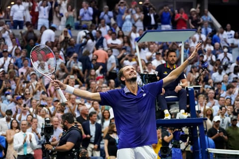 Medvedev, campeón del US Open; Djokovic no pudo hacer historia