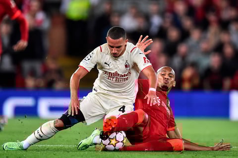 Liverpool evita un incendio en Anfield ante Milan en la Champions League