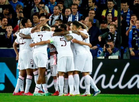 La ofensiva del PSG con Messi-Neymar-Mbappé no puede con el Brujas