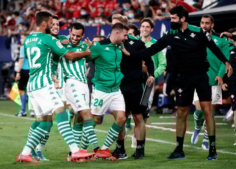 Real Betis se lleva los tres puntos ante el Osasuna