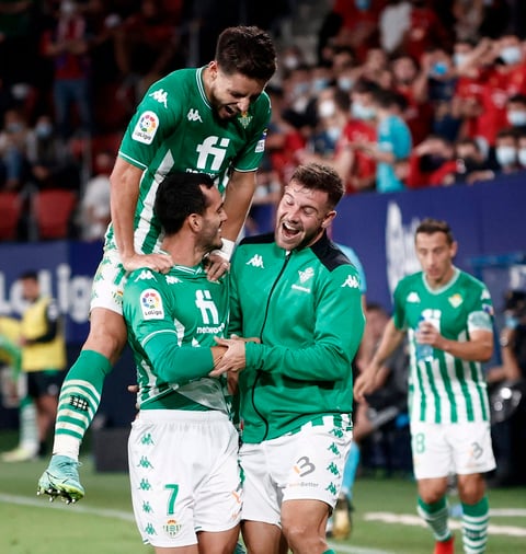 Real Betis se lleva los tres puntos ante el Osasuna