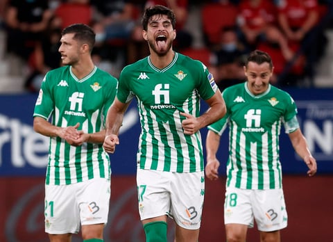 Real Betis se lleva los tres puntos ante el Osasuna