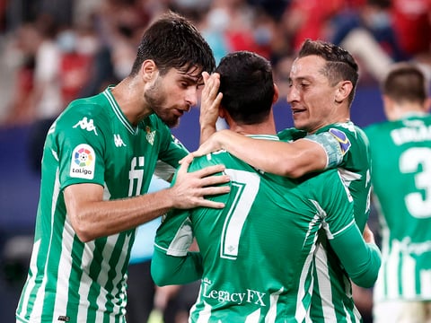 Real Betis se lleva los tres puntos ante el Osasuna