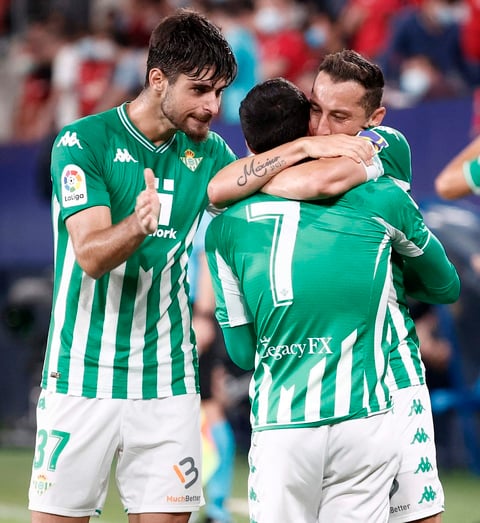 Real Betis se lleva los tres puntos ante el Osasuna