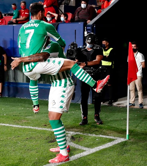 Real Betis se lleva los tres puntos ante el Osasuna