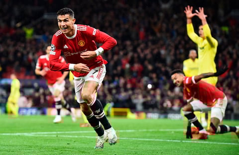 Cristiano Ronaldo aparece y le da victoria épica al Manchester United ante el Villarreal