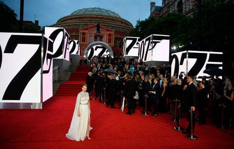 Alfombra roja de la premier de James Bond en Londres