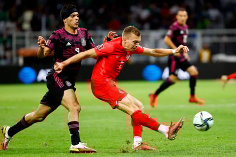 Selecciones de México y Canadá empatan en partido de clasificación al Mundial de Qatar 2022