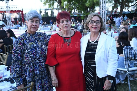 14102021 Olivia Alvarado, Magdalena Gándara y Rosy de Mora.