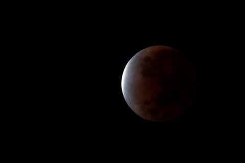 Eclipse lunar parcial hoy en Panamá Oeste