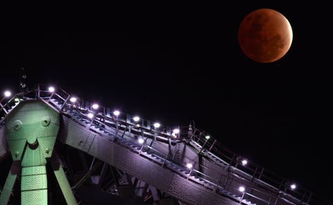 Partial lunar eclipse