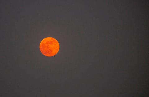 Partial lunar eclipse in Dhaka