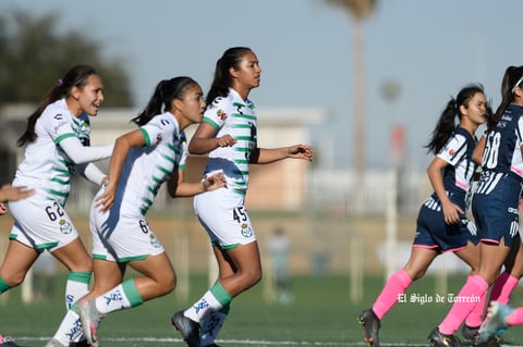 Santos Laguna vs Rayadas de Monterrey femenil Sub 17, jornada 1 clausura 2022