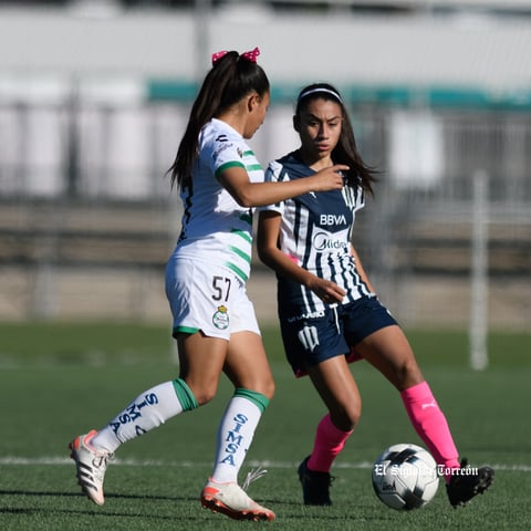 Santos Laguna vs Rayadas de Monterrey femenil Sub 17, jornada 1 clausura 2022