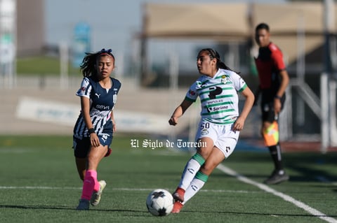Santos Laguna vs Rayadas de Monterrey femenil Sub 17, jornada 1 clausura 2022