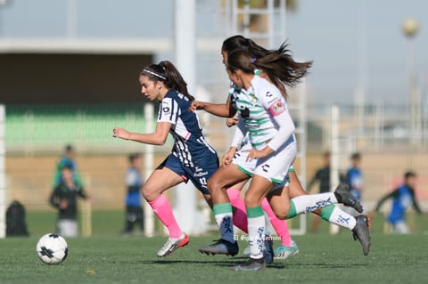 Santos Laguna vs Rayadas de Monterrey femenil Sub 17, jornada 1 clausura 2022