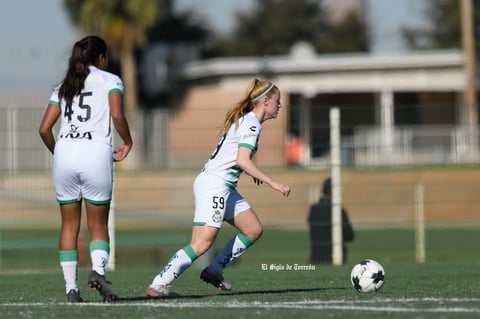 Santos Laguna vs Rayadas de Monterrey femenil Sub 17, jornada 1 clausura 2022