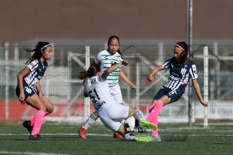 Santos Laguna vs Rayadas de Monterrey femenil Sub 17, jornada 1 clausura 2022