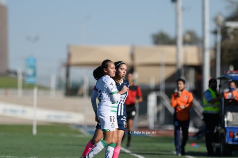 Santos Laguna vs Rayadas de Monterrey femenil Sub 17, jornada 1 clausura 2022