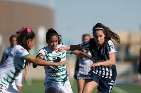Santos Laguna vs Rayadas de Monterrey femenil Sub 17, jornada 1 clausura 2022