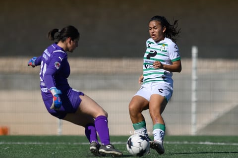 Santos Laguna vs Rayadas de Monterrey femenil Sub 17, jornada 1 clausura 2022