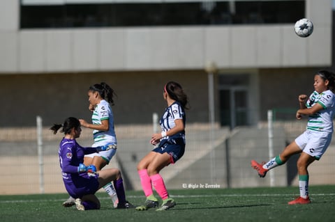 Santos Laguna vs Rayadas de Monterrey femenil Sub 17, jornada 1 clausura 2022