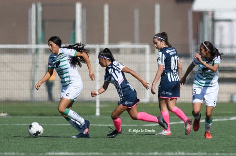 Santos Laguna vs Rayadas de Monterrey femenil Sub 17, jornada 1 clausura 2022